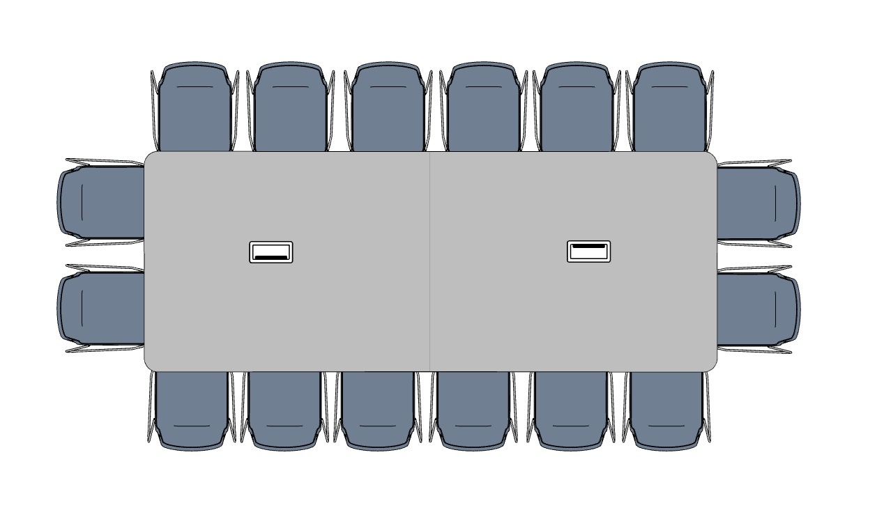 Jednací stůl BIG 140 140X360 SUNRISE 1